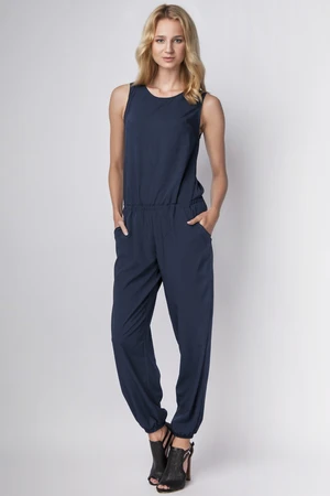 Lanti Woman's Jumpsuit Kb101 Navy Blue