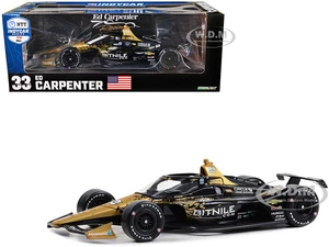 Dallara IndyCar 33 Ed Carpenter "Bitnile" Ed Carpenter Racing "NTT IndyCar Series" (2023) 1/18 Diecast Model Car by Greenlight