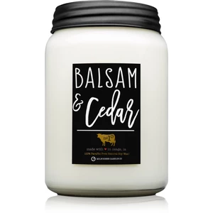 Milkhouse Candle Co. Farmhouse Balsam & Cedar vonná svíčka Mason Jar 737 g