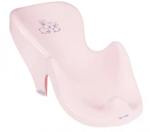 TEGA BABY Plastové lehátko do vaničky Eco Bunny, růžové