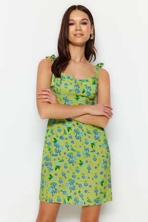 Trendyol Green Strappy Woven Dress