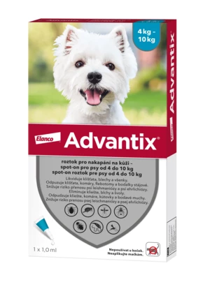 Advantix pro psy spot-on od 4-10 kg 1 ml