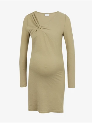 Beige Maternity Sheath Dress Mama.licious Viola - Women