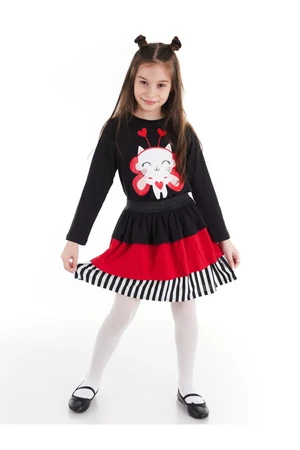 Denokids Cute Heart Girls T-shirt Skirt Set