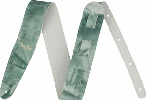 Fender Tie Dye Leather Strap Curea de chitară Verde