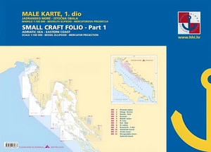 HHI Male Karte Jadransko More/Small Craft Folio Adriatic Sea Eastern Coast Part 1 2022