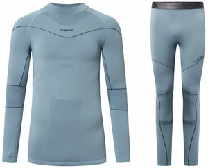 Viking Gary Turtle Neck Set Base Layer Grey L Ropa interior térmica