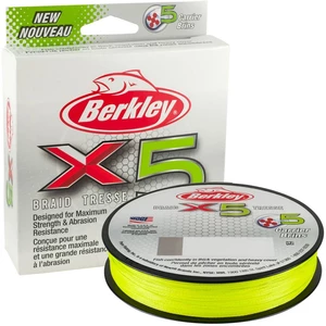 Berkley splietaná šnúra x5 flame green 150 m-priemer 0,12 mm / nosnosť 12,1 kg