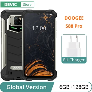 Global Version DOOGEE S88 Pro Smartphone 10000mAh Super Battery Smartphone Helio P70 Octa Core 6GB 128GB ROM SONY 21MP Camera