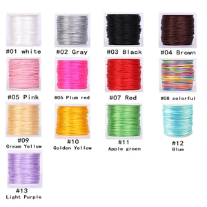 1pc1.5mm 55Meter/Roll Nylon Cord Thread Chinese Knot Macrame Cord Bracelet Braided String DIY Tassels Beading For Shamballa Rope