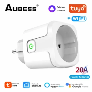 20A EU Smart Socket WiFi Smart Plug Outlet Timing Function Remote Control Smartlife APP Voice Control Alexa Google Home Yandex