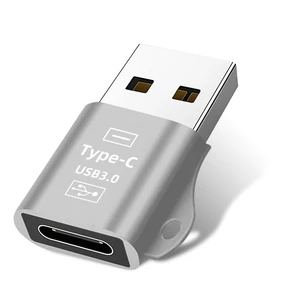 Charging Adapter Mini Phone USB to Type-C Converter Portable USB 3 0 Aluminum Alloy Adapter Audio Converter Accessories