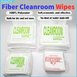 Soft 50pcs-1200pcs/Bag Cleanroom Wiper Non Dust Cloth Dust Free Paper Phone LCD Repair Tool for Class 1-10000 Clean Rooms