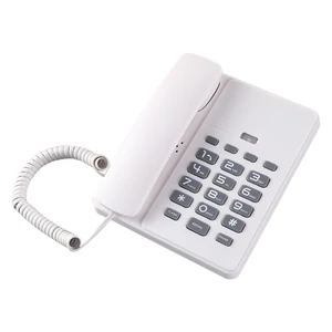 HCD Corded Landline Phone for Home Office Hotel Desktop English Telephone Fixed Office Corded Telephone