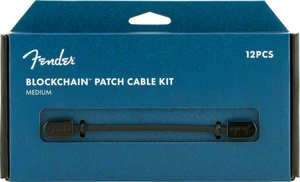 Fender Blockchain Patch Cable Kit MD Negro Angulado - Angulado Cable adaptador/parche