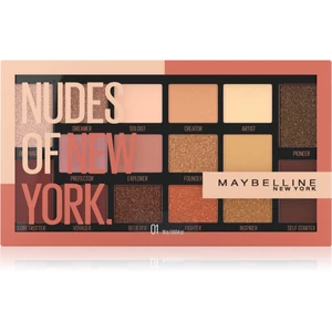 Maybelline Nudes Of New York paletka očných tieňov 18 g