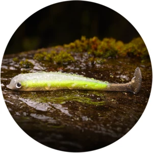 Redbass gumová nástraha ripper swimmer slim gold fish uv - l 88 mm