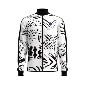 Pánská bunda BIDI BADU  Melbourne Printed Jacket White/Black XL