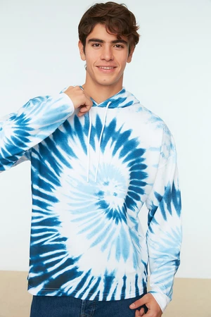 Trendyol Blue Mens Oversized/Wide-Fit Sweatshirts