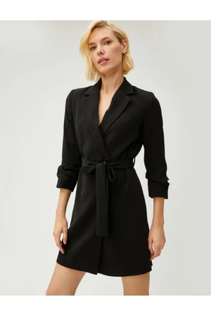 Koton Jacket Dress Double-breasted Buttoned Belted