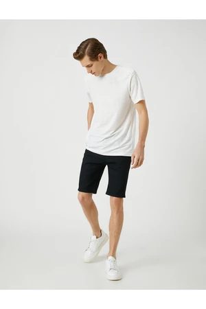 Koton Basic Denim Shorts 5 Pockets Cotton