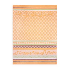 Zwoltex Unisex's Dish Towel Kurki Orange/Pattern