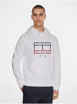 White Mens Hoodie Tommy Hilfiger - Men