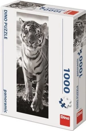 Puzzle Černo-bílý tygr 1000 dílků panoramatické