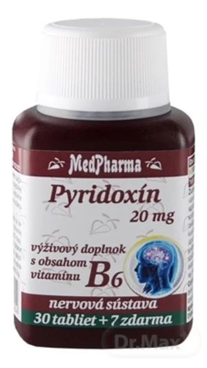 MedPharma PYRIDOXÍN 20 mg (vitamín B6)