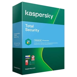 Software Kaspersky Total Security 3x 1 rok (BOX) (KL1949O5CFS-21MSB) softvér • predplatné pre 3 zariadenia na 12 mesiacov • ochrana pred vírusmi • min