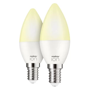 Inteligentná žiarovka Niceboy ION SmartBulb Ambient E14, 5,5W, 2ks (SA-E14-set) inteligentná žiarovka LED • príkon 5,5 W • nastavenie teploty bielej a