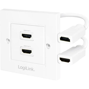 LogiLink AH0015 HDMI adaptér [1x HDMI zásuvka - 2x HDMI zásuvka] biela
