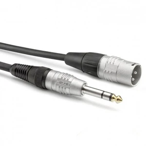 Hicon HBP-XM6S-0900 audio #####Synchrones Kabel [1x XLR zástrčka 3pólová - 1x jack zástrčka 6,35 mm] 9.00 m čierna