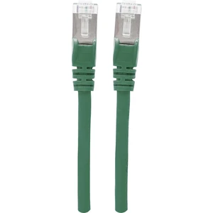 Intellinet 350662 RJ45 sieťové káble, prepojovacie káble CAT 6A S/FTP 15.00 m zelená fóliové tienenie, tienenie pletivom