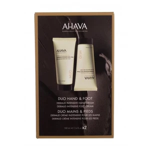 AHAVA Deadsea Mud Duo darčeková kazeta krém na ruky Leave-On Deadsea Mud Hand Cream 100 ml + krém na nohy Leave-On Deadsea Mud Foot Cream 100 ml W