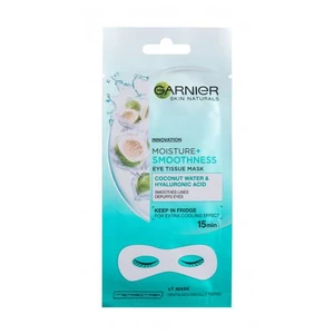 Garnier Skin Naturals Moisture+ Smoothness 1 ks maska na oči na veľmi suchú pleť; výživa a regenerácia pleti; na citlivú a podráždenú pleť