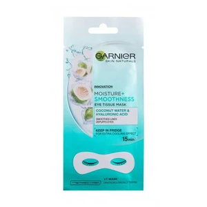 Garnier Skin Naturals Moisture+ Smoothness 1 ks maska na oči na veľmi suchú pleť; výživa a regenerácia pleti; na citlivú a podráždenú pleť