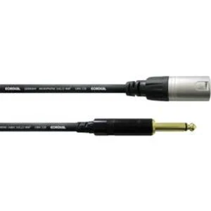 Audio kabel cordial CCM 5 MP 5m XLR (3-pin) 6,35 mm černý černá