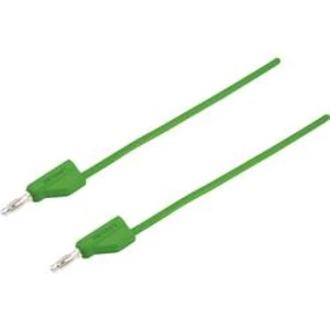 VOLTCRAFT MSB-300 měřicí kabel [lamelová zástrčka 4 mm - lamelová zástrčka 4 mm] zelená, 1.50 m