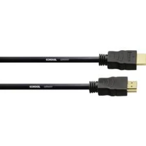 HDMI kabel Cordial [1x HDMI zástrčka - 1x HDMI zástrčka] černá 3.00 m