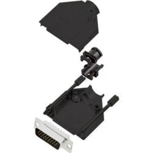 D-SUB zástrčka encitech DTZK15-BK-HDP26-K, 180 °, pólů 26, pájecí kalíšek, 1 ks