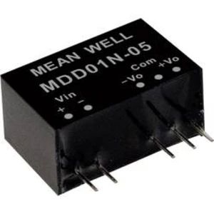 DC/DC měnič napětí, modul Mean Well MDD01M-15, 34 mA, 1 W, Počet výstupů 2 x