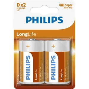 Baterie D Philips LongLife R20 L2B/10