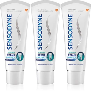 Sensodyne Repair & Protect Extra Fresh zubní pasta pro ochranu zubů a dásní 3 x 75 ml