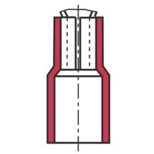 Faston konektor 0.8 mm x 20 ks