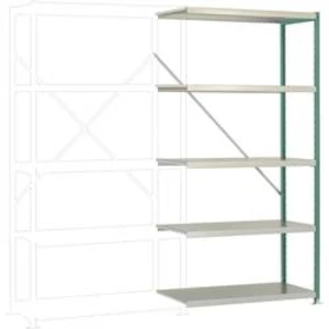 Přístavný modul regálu oddělení Manuflex RP1120.0001, (š x v x h) 1000 x 2000 x 600 mm