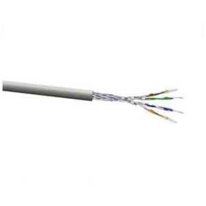 Ethernetový síťový kabel CAT 7 VOKA Kabelwerk 10256600, S/FTP, 4 x 2 x 0.128 mm², šedá (RAL 7035), 500 m