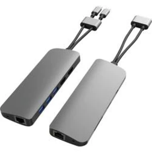USB-C ™ dokovací stanice HyperDrive HD392-SILVER