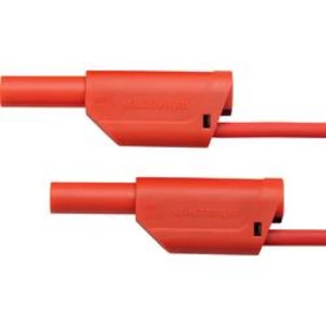 Schützinger VSFK 5000 / 1 / 50 / RT propojovací kabel [zástrčka 4 mm - zástrčka 4 mm] červená