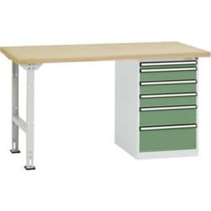 Dílenském COMBI model 2 s multiplex deska, Šxhxv = 1500 x 700 x 840 mm Manuflex TP5088.6011 TP5088.6011